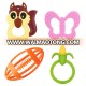 China Manufacturer BPA Free Baby Silicone Teething Ring Toy KEAN